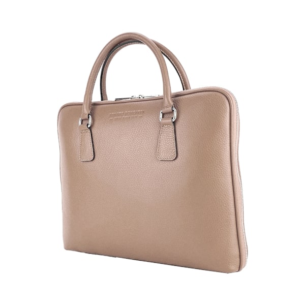 Unisex Affärsportfölj Laptopväska i äkta läder - Made in Italy