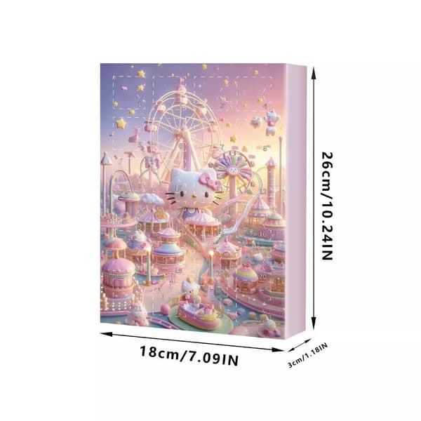 Jud- 2024 Ny Sanrio NedtÃ¦llingsdatoboks 24 huller juleblindboks Hej Kitty