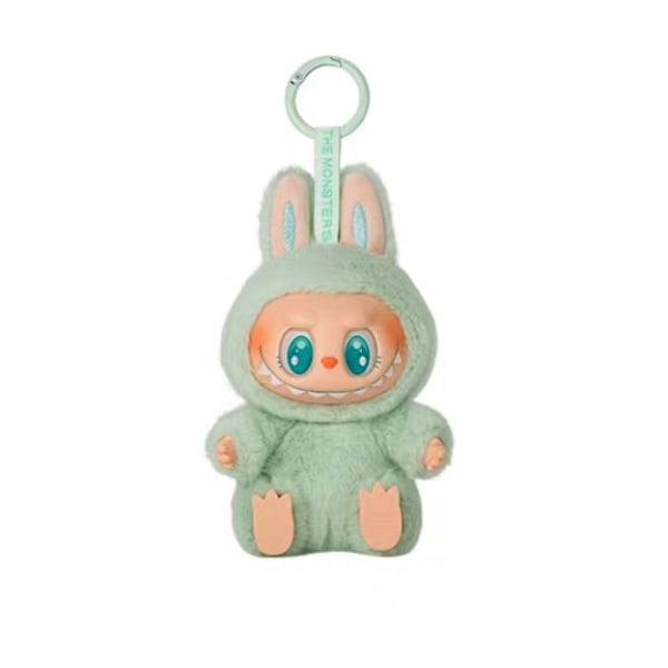 Halva priset-kampanj! 1-pack Labubu 2.0 The Monsters Spännande Macaron Plyschdockor Figurleksaker Blind Boxes green