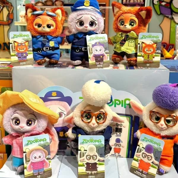 Pehmolelu AvaimenperÃ¤ Zootopia pehmolelu Kaniini Judy Kettu Nick Blind Box A6