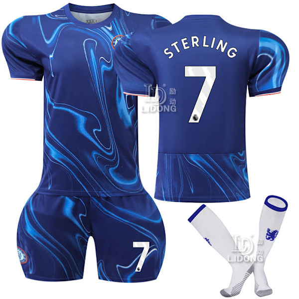 Jud- 2024-25 Chelsea Hjemmefodboldtrøje 7 STERLING #28