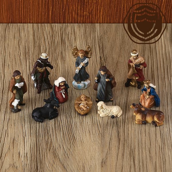 Jud- 3 cm hÃ¶g jesus klassisk julprydnad presentfÃ¶rpackning julklapp harts