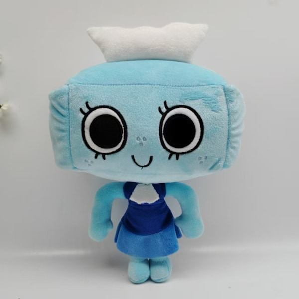 Jud- Dandy's World Pehmolelut Nuket Monimuotoisuus Blå kjol fyrkantig docka 28 cm 120g