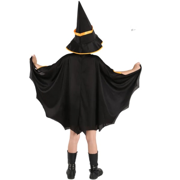 Mub- Engros Halloween Kappe Barnas Hekser Ytelseskostyme Halloween Festdekorasjon Barn Kostymer Cosplay Polyester Rød Red 80*110cm