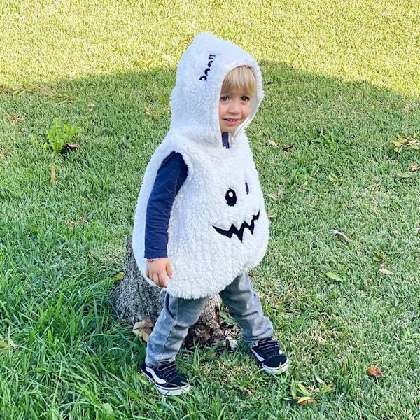 Mub- Limanying toimittaa syksyn ja talven Halloweenin hihattoman kurpitsatyylin hupparin paksuuntunut vauvan asu halloween-asu lapsille valkoinen White 80