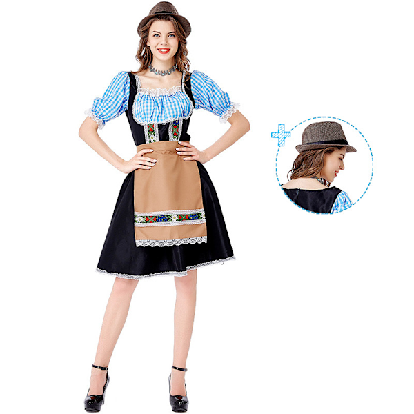Jud- Oktoberfest Nye Kostymer Tyskland Oktoberfest Karneval Kostymer Forkle + Øl Klær + Hatter L