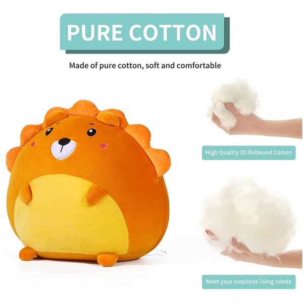 Mub- Squishmallow kasta kudde kontor midjestöd stretch back docka brown