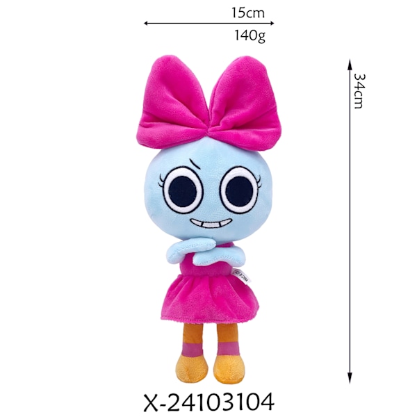 Jud- Dandy's World Plyschleksak docka Rosa bandet