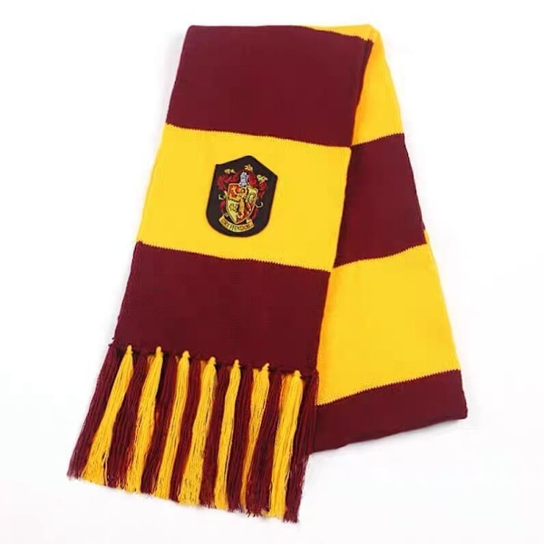 Jud - Harry Potter skjerf Dobbelt frynset skjerf Vintervarme fire hus Gryffindor