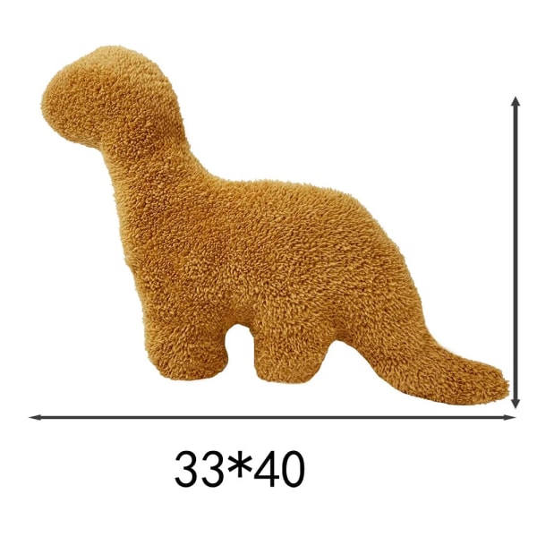 Mub- Kawaii pehmeä tyynypehmolelu Dinosaurus Kana Nugget Nukke Pehmolelu Dino Kana Nugget Pehmolelu Tytölle Pojalle 3 3 25-30CM