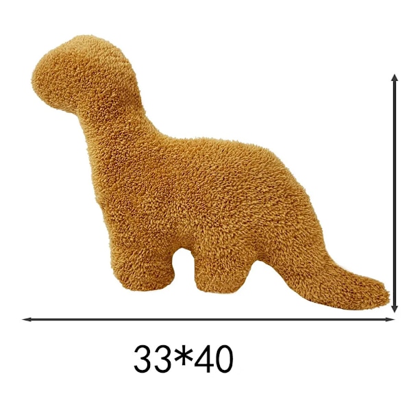 Mub- Kawaii Soft Throw Pillow Stuffed Animal Dinosaur Chicken Nugget Doll Plush Toy Dino Chicken Nugget Plush Toy For Girl Boy 3 3 25-30CM