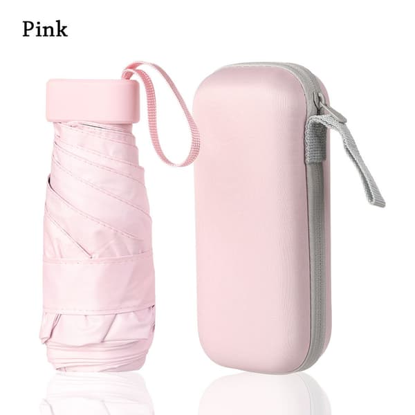 Sammenleggbart Ultralett Miniparaply ROSA pink