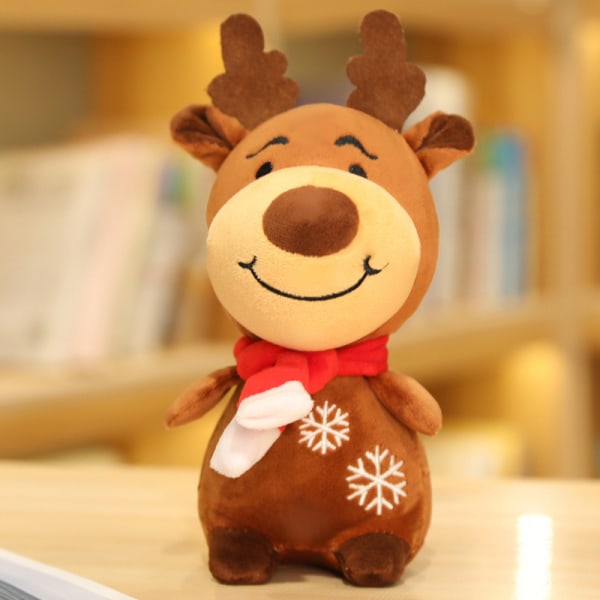 Mub- Julemanden bamse legetøj snemand elg bamse julepynt gave dum bamse Red — Santa Claus