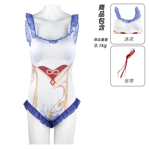 Mub- Genshin Impact Hu Tao isa Ms Hina Sangonomiya Kokomi Bikini Swimsuit Swimwear Summer Jumpsuits Cloak Cosplay Costume Outfit 6 6 L