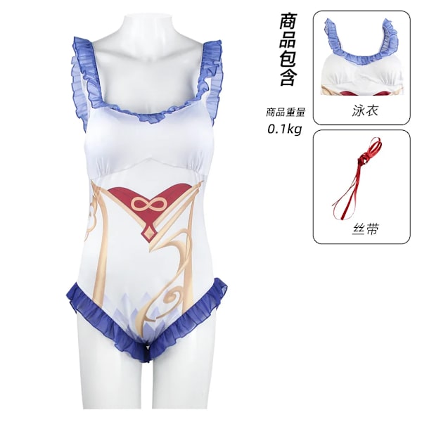 Mub- Genshin Impact Hu Tao Lisa Ms Hina Sangonomiya Kokomi Bikini Uimapuku Uima-asu Kesähaalarit Viitta Cosplay-asu Asuste 6 6 XS