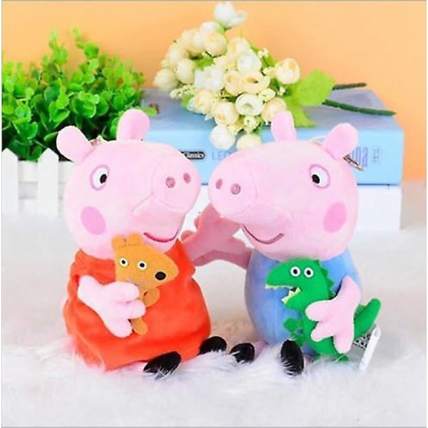IC Peppa Gris figurer bløde legetøj far mor Peppa George gris fyldte gaver