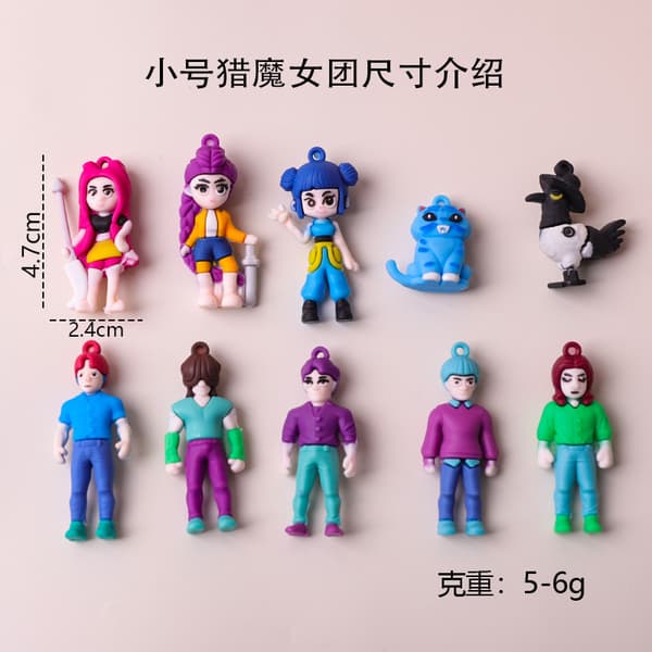 KPOP demonjägarflickgrupp docka blind box PVC-docka