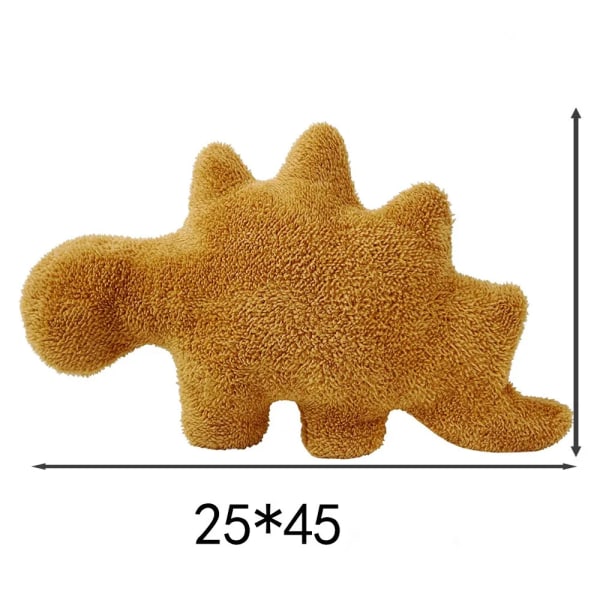 Mub- Kawaii pehmeä tyynypehmolelu Dinosaurus Kana Nugget Nukke Pehmolelu Dino Kana Nugget Pehmolelu Tytölle Pojalle 4 4 25-30CM