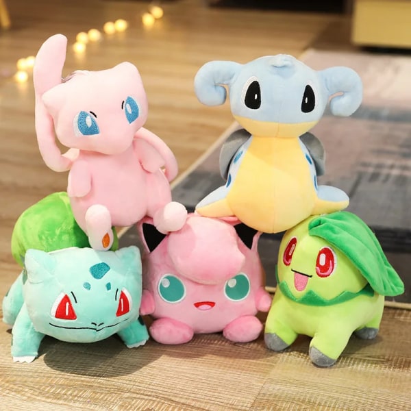 Mub- Cartoon Anime Plush Dolls Pokemoned Pikachu Bulbasaur Squirtle Charmander Kawaii Plush Toys Grab Dolls For gifts as picture 2 as picture 2 20-30cm