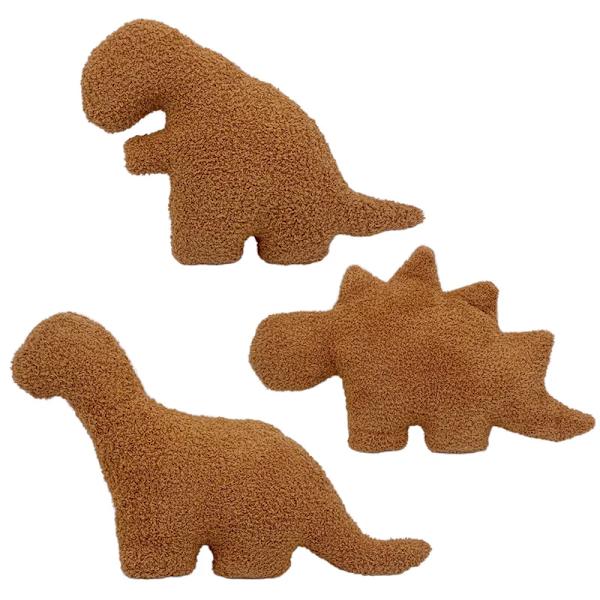 Mub- Kawaii Soft Throw Pillow Stuffed Animal Dinosaur Chicken Nugget Doll Plush Toy Dino Chicken Nugget Plush Toy For Girl Boy 2 2 25-30CM