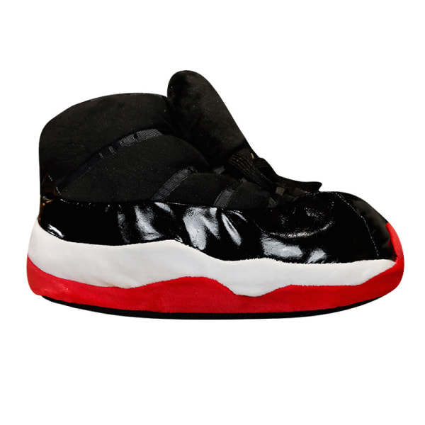 Mub- Par aj bomull tofflor bröd skor vattentät varm hem vinter A11 Black-red Leather bottom