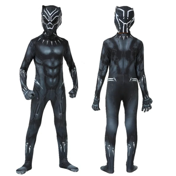 Mub- Spiderman Kostume Spider Man Dragt Spider man Kostumer Børn Børn Spider man Cosplay Tøj Halloween Kostume Sort Black 140cm