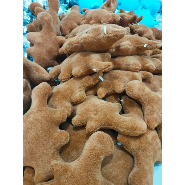 Mub- Kawaii pehmeä tyynypehmolelu Dinosaurus Kana Nugget Nukke Pehmolelu Dino Kana Nugget Pehmolelu Tytölle Pojalle 4 4 25-30CM