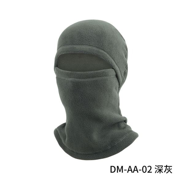 Mub- Høst- og vintercykling varm maske halsskydd, vindtett skihue, polarfleece toppskydd Dark gray