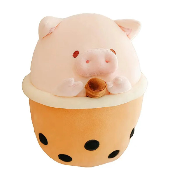 Mub- 30CM Cartoon Animals Squinysy Shark Panda Cat Boba Mike Pillow Plush Toys Soft Stuffed Kawaii Plushie Dolls for Kids Gifts Pig Pig About 25-30cm