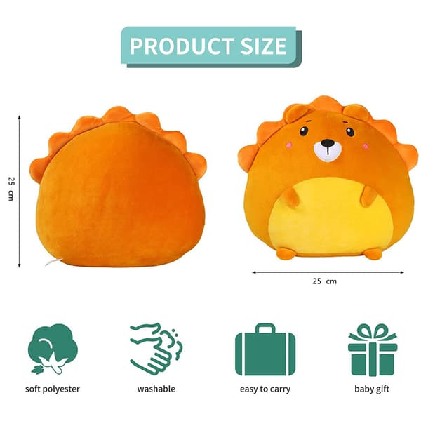 Mub- Squishmallow kasta kudde kontor midjestöd stretch back docka brown
