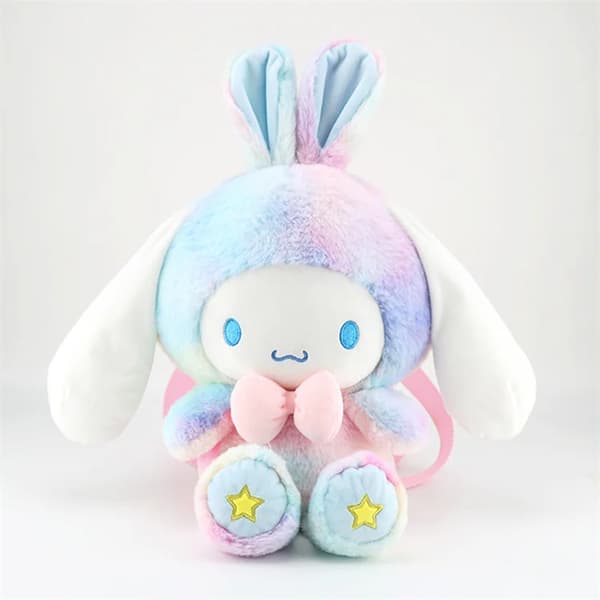 Mub- My melody backpack cute plush Kawaii rabbit backpack soft doll backpack Sanrio 2 2 40CM*25CM