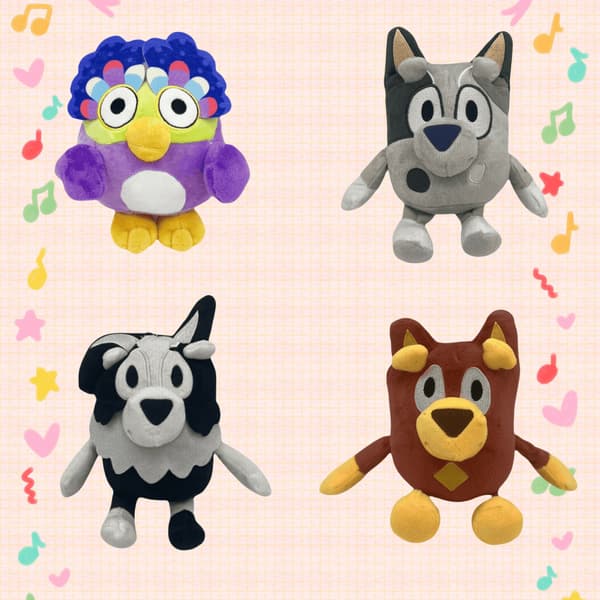 Jud- Bluey-perheen pehmolelu Bru-koira 22cm wheat wheat