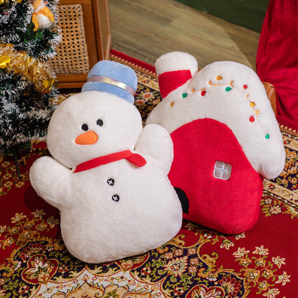 Mub- jul snømann, elg, plysj bompenger, juletre pute, ferie dekorasjon dukke, juledukke snowman