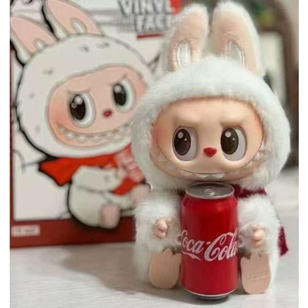 The Monsters Spennende Macaron Plysjdukker Figurleker Blind Boxes Autentiske POPMART The Monsters Labubu Coca-Cola Plysj Blind Box Figurleke