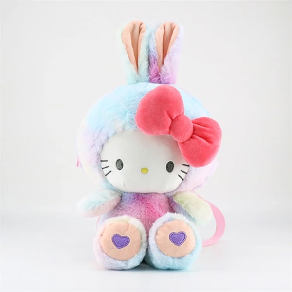 Mub- My melody backpack cute plush Kawaii rabbit backpack soft doll backpack Sanrio 1 1 40CM*25CM