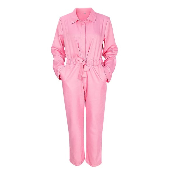 Mub- Fitspi Live Version Movie Cosplay Clothing Popular Film And Television Roles Cosplay Clothes Pink Jumpsuit Suit Barbie jumpsuit Barbie jumpsuit S