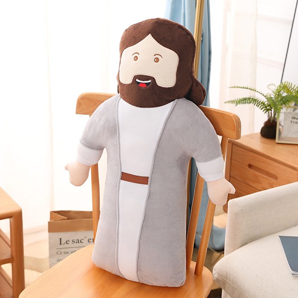 Jud- Jesus Kudde Docka Plysch Hem Kudde Midja Tillbaka 50cm