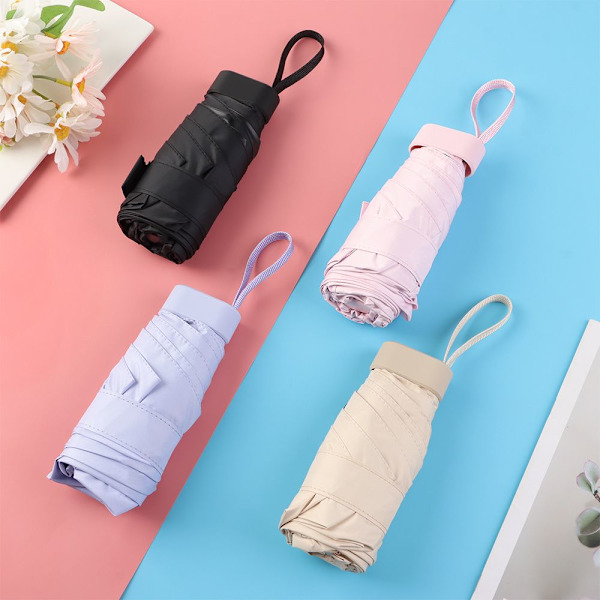Foldbar Ultra Light Mini Paraply ROSA pink