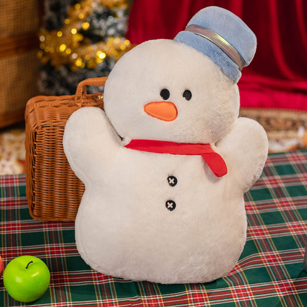 Mub- jul snømann, elg, plysj bompenger, juletre pute, ferie dekorasjon dukke, juledukke snowman