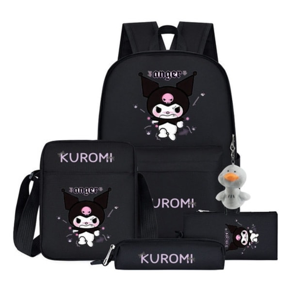 2023 Anime Surrounding Kuromi, söt K skolryggsäck 5 Backpack