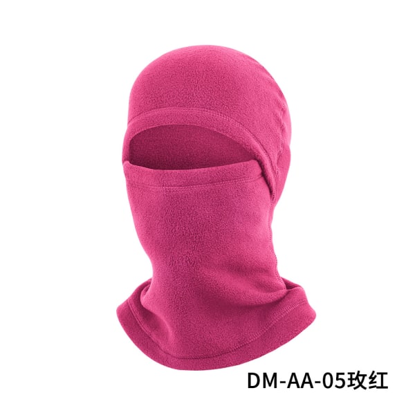 Mub- Efterår og vintercykling varm maske halsskjold, vindtæt skihue, polarfleece top sky Rose red