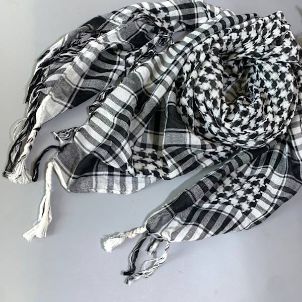 Mub-Palestina skjerf Taktisk hodeplagg med dusk black