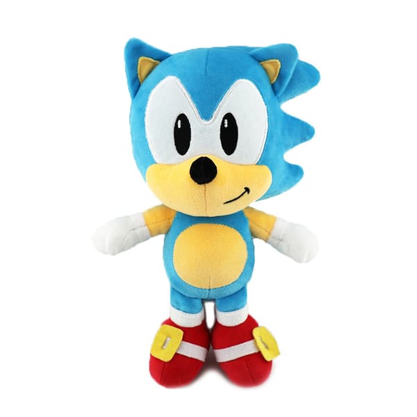 Jud- Sonic plyslegetøj varmt salg Q version Sonic rygsæk sonic Schattor haler Light blue Sony