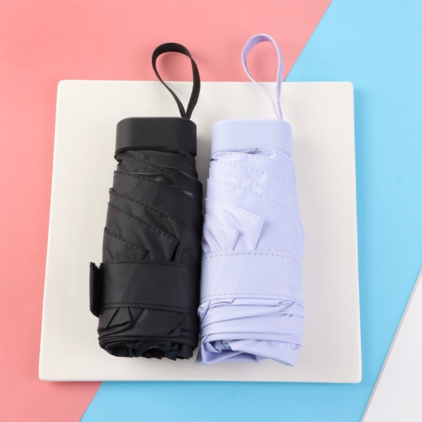 Vikbart Ultra Light Mini Paraply SVART black