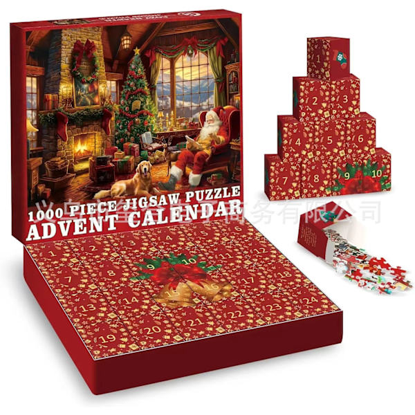 Jud- Christmas Countdown Puzzle 2024 Pro Kalender 1000 bitar 2