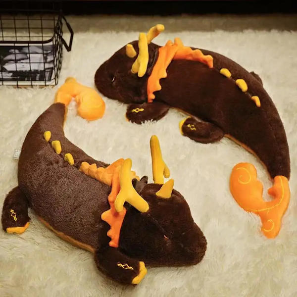 Mub- Game Genshin Impact Zhongli dinosaur stuffed animals toy big size High Quality fans favorite game peripherals 70CM