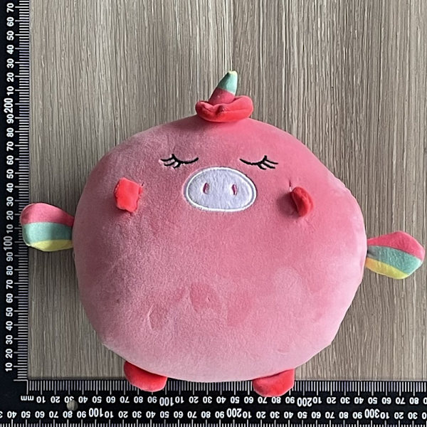 Jud- Squishmallow pehmolelu eläin tyyny yksisarvinen pöllö elefantti 20cm pink unicorn wings