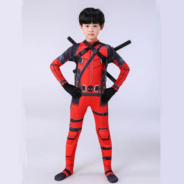 Mub- New Arrivals High Quality Boys Disfraz Spiderman Cosplay Zentai Suit Halloween Cosplay Kids Superhero Costumes 120