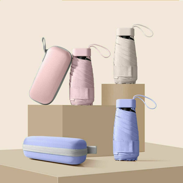Foldbar Ultra Light Mini Paraply ROSA pink