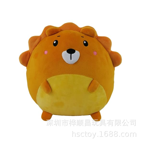 Mub- Squishmallow kasta kudde kontor midjestöd stretch back docka brown
